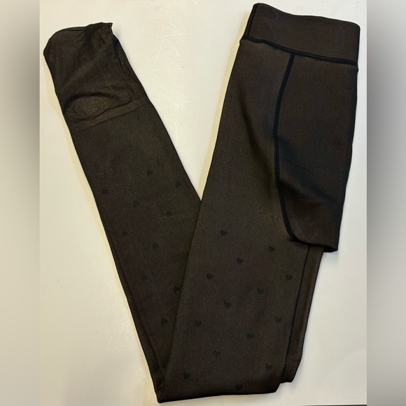 Accessories - Heart polka dot super soft fleece lined high waist women's tights size XS